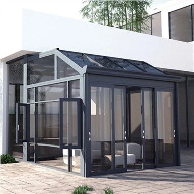 Sunroom αλουμινίου με περσίδες